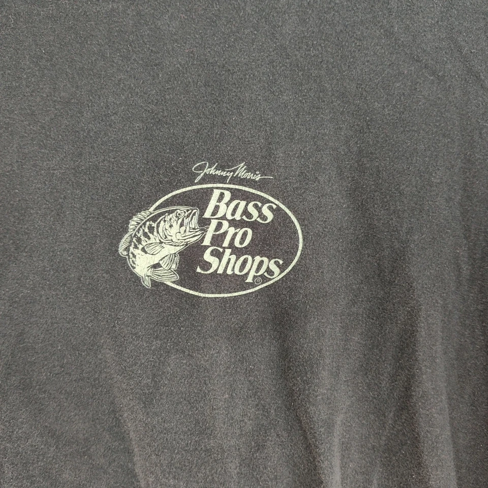 Camiseta Bass Pro Shops Para Hombre 3XL Negra Estampado Gráfico Águila Corta Slvs Cuello Redondo Foto 3 de 4