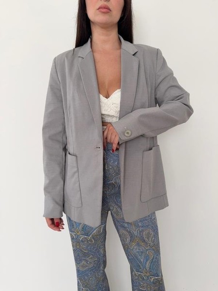 Women DRYKORN Blazer Grey Cotton 40 / L / 48