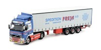 Tekno - Volvo FH01 Globetrotter 4X2 Mit 3-Achs-PlanenanhäNger Freja - 1/50 - ...