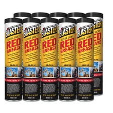 High-Temperature Red Grease for Extreme Pressure, 14 oz, Pack of 10