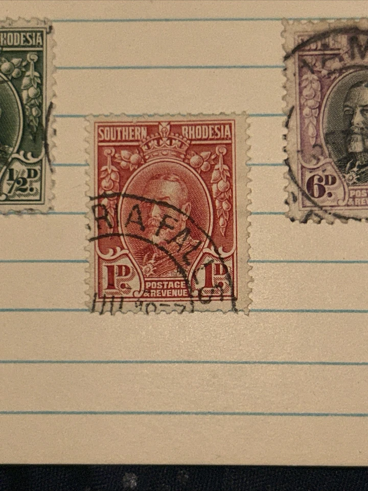 Sello de Rodesia del Sur de 1935 con el rey Jorge V Foto 3 de 4