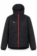 Furco Womens Puffer Jacket Size M Black Mid-Length Long Sleeve Casual Full Zip