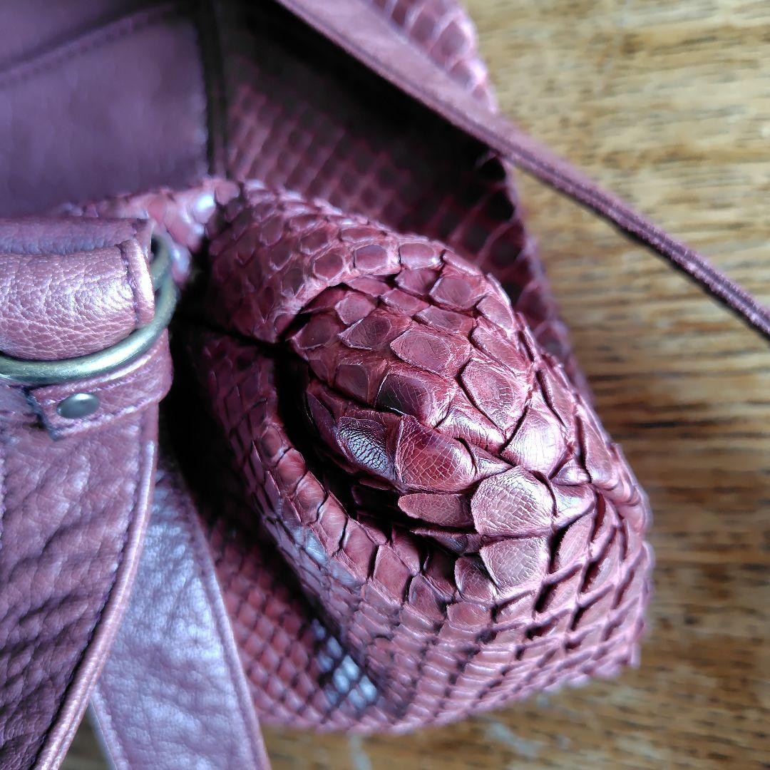 Ibiza Python Exotic Backpack with Charm, Stylish … - image 8