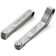 2pcs Feeler Gauges Set Stainless Steel Straight Angled Thickness Gauge Tool Sa 2pcs Feeler Gauges Set Stainless Steel Straight Angled Thickness Gauge Tool Sa