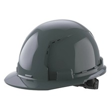 Milwaukee Gray Front Brim Vented Hard Hat With 6Pt Ratcheting Suspension Type 1