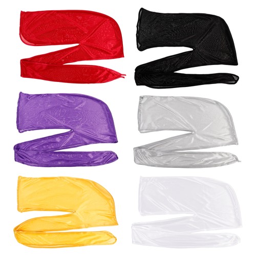 6pcs Multi-use Turban Head Wrap Long Hair Loss Head Wrap Caps - Picture 7 of 12