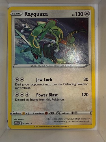 Rayquaza 014/015 Promo McDonald's Promos 2024 Pokemon Near Mint