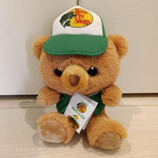 Bass Pro Shops Trucker Cap Bear Plush US LOGO Limited Los Angeles NEW 30cm