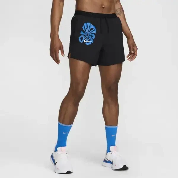 Nike Mens MED Run Division Stride 5” Brief Lined Running Shorts Black FV9612-010