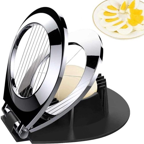 BIBURY Egg Slicer, Heavy Duty Cutter for Boiled Eggs, Strawberry, Fruit