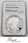 2007-W Proof American Silver Eagle NGC PF69