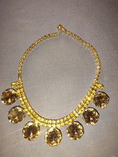 Vintage gold-tone statement necklace