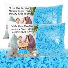 Bean Bag Filler - 10lbs Shredded Memory Foam Filling, High Density  3.12 l
