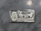 Silver 500 Grains Bar Ingot Franklin Mint Ben Franklin Greatest American