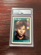 JOHN STAMOS SIGNED AUTOGRAPH 1991 TRADING CARD FULL HOUSE PSA SLAB COA LAFFS
