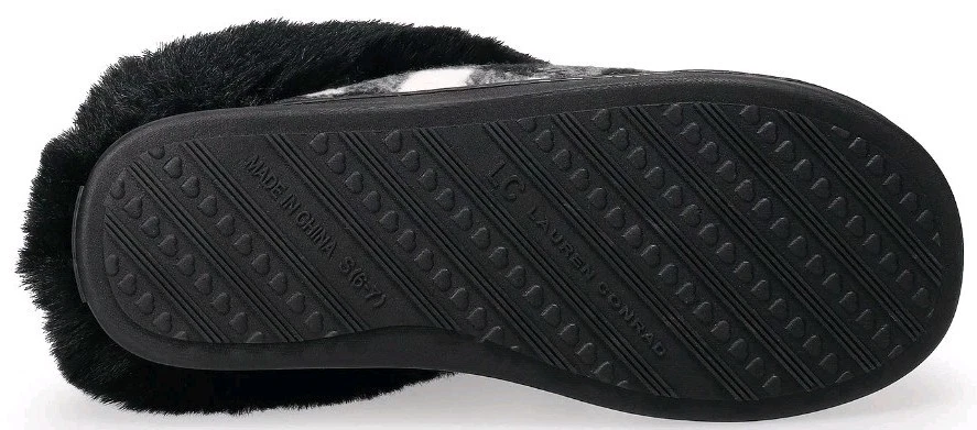 Zapatillas de pata de gallo Lauren Conrad LC para mujer negras tostadas blancas talla pequeña 6/7 nuevas con etiquetas Foto 3 de 4