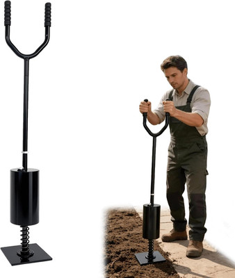 Steel Tamper Tool Heavy Duty Soil Gravel Compactor 8x8 Base Landscaping