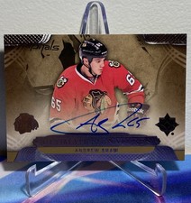 2013-14 Upper Deck ULTIMATE Hockey ANDREW SHAW #US-AS ULTIMATE SIGNATURES AUTO