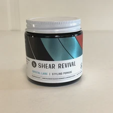 Shear Revival Crystal Lake Cream Styling Pomade Mens Hair Medium Hold 3.4oz