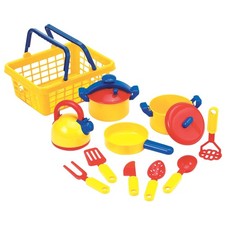 Pots 'N' Pans Set, Kitchen Toys, Pretend Kitchen Set, 13 Pieces, Ages 3 