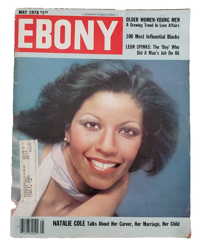 Ebony Magazine Large Format May 1978 Natalie Cole Cover Leon Spinks Brook Benton