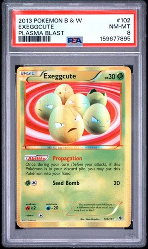 Exeggcute graded PSA 8 for sale on eBay