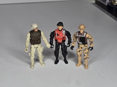 Mixed Lot of 3 Excite /Chap Mei Army Military Soldier Desert Camo Action Figures