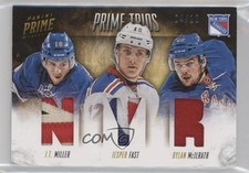 2013-14 Panini Prime Trios 4/10 Dylan McIlrath JT Miller Jesper Fast Patch 7i6