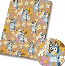 Bluey Bingo children character polyCotton Fabric Half Yard 18  x 55   83830