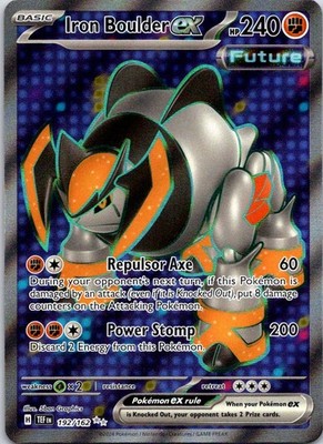 Iron Boulder ex Holo Ultra Rare SV05: Temporal Forces 192/162 NM