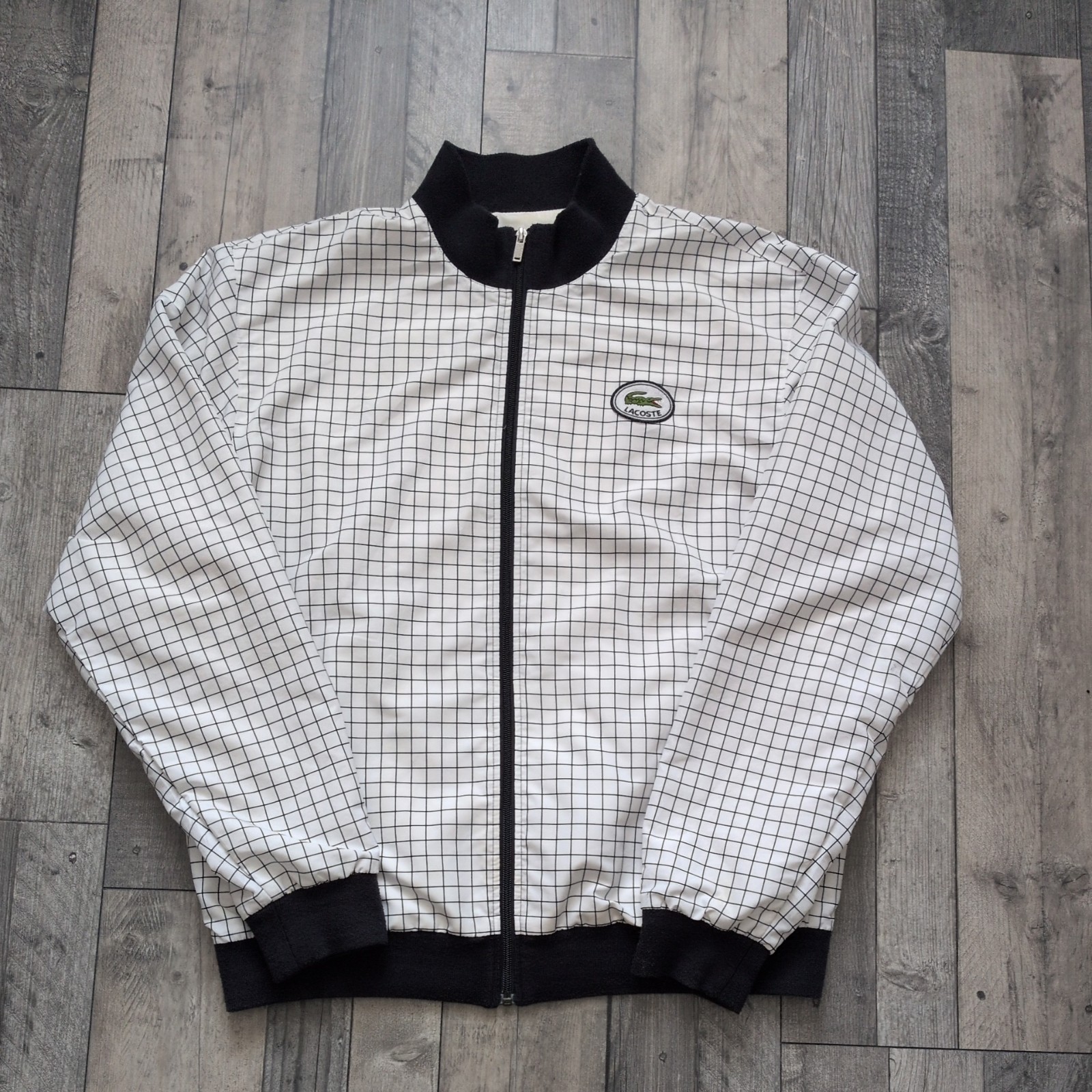 Vintage Lacoste LACOSTE SPORT Check Pattern Windbreaker Men's XL