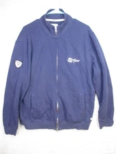 Roots73 Pfizer Men’s Full Zip Jacket XL Navy Blue Embroidered Logo Casual Sweate