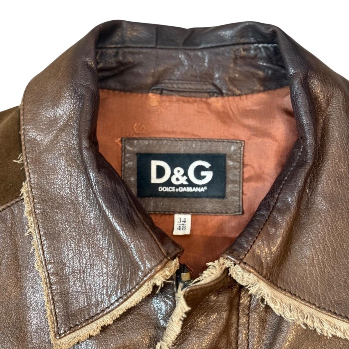 D&G Dolce & Gabbana Lamb Leather Vintage/Y2K Cowboy Jacket | eBay