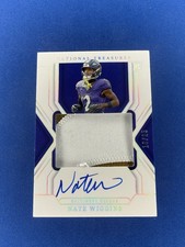 2024 National Treasures Nate Wiggins True RPA 10/25 #192 On card RC Auto Ravens