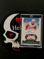 2019-20 Taro Hirose The Cup /249 Rookie Patch Auto #71 Detroit Red Wings RC UD