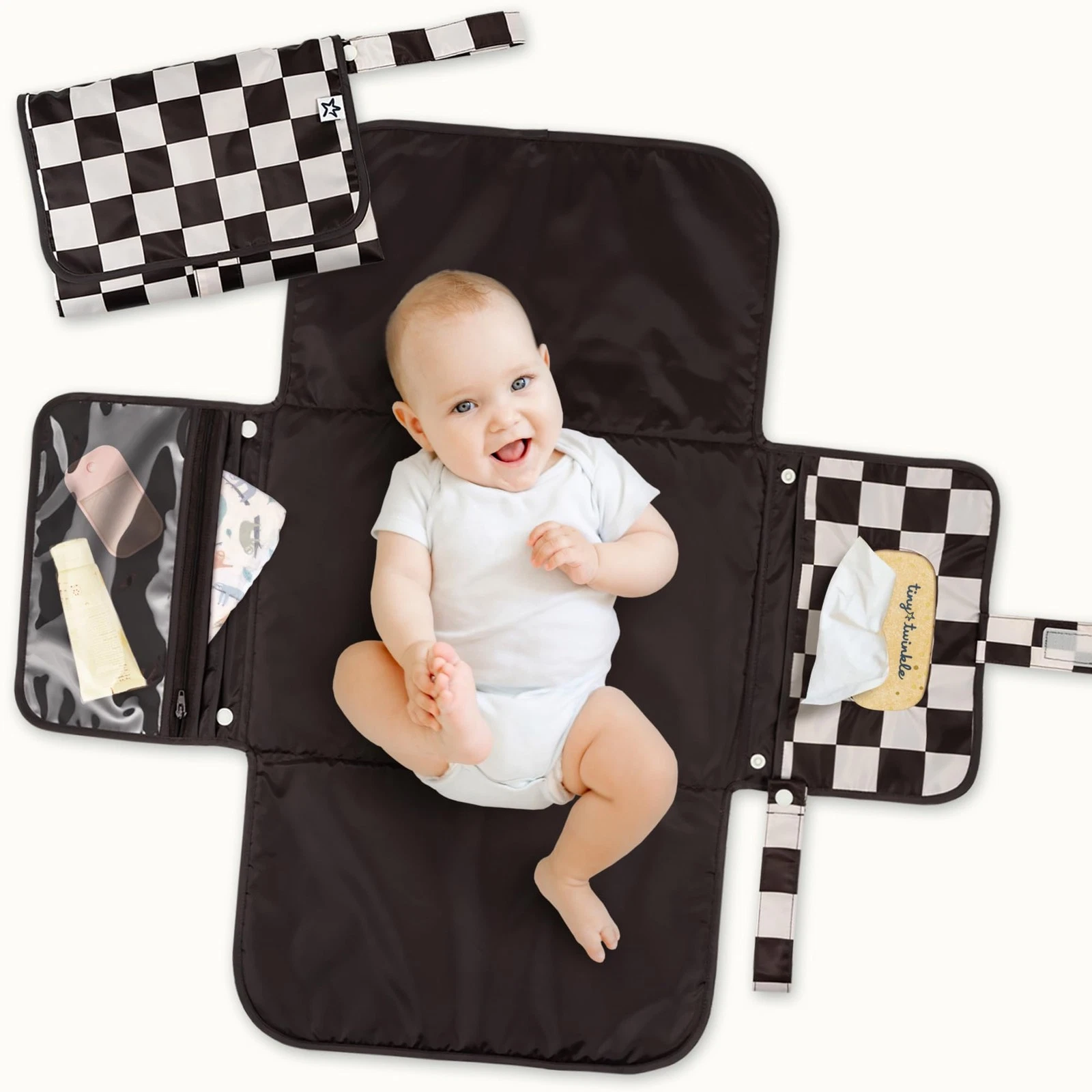 Portable Diaper Changing Pad | Waterproof, Wipeable & Compact Baby Changing P...