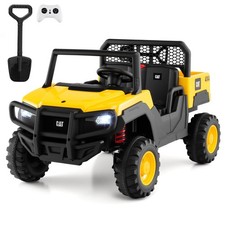 24V Ride On Dump Truck w/Remote Control, Dump Bed, Shovel, Music, Soft Start