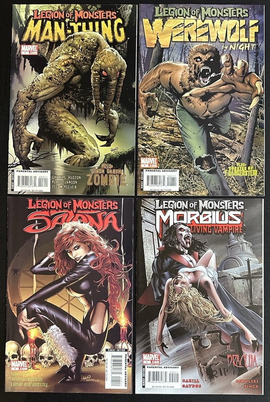 Lot of 4 Legion of Monsters Marvel Comics
