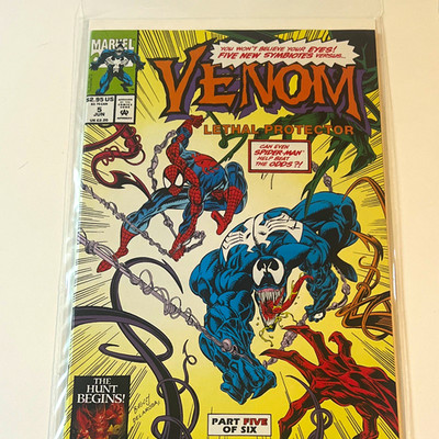Marvel Comics Venom: Lethal Protector #5 (1993) Mark Bagley signiert EN