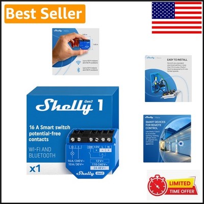 Versatile 1-Channel Smart Relay Switch for Smart Automation | 16A, Alexa & More