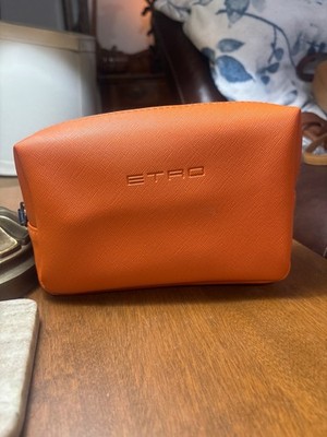 etro profiumi orange vanity bag