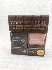 Nails.Inc London Coco For Real Chocolate Scented Nail Polish Duo 2x14Ml/0.47floz
