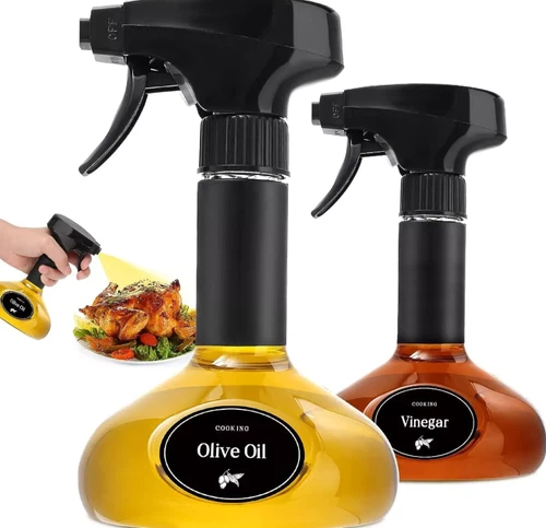 Set of 2 Oil Sprayers – For Cooking, Air Fryer, BBQ, Baking & Salad