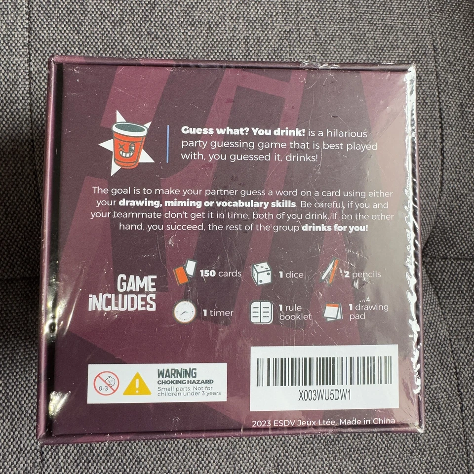 Guess What? You Drink Party Guessing Game - NEW - SEALED - Image 3 of 4