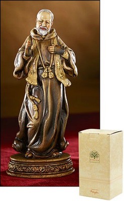 Catholic Patron Saint St Padre Pio Statue, 6 1/4 Inch (780090975692)