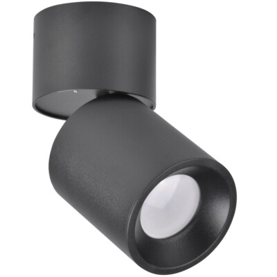 Bewegliche verstellbare Aufbauleuchte 1xGU10 schwarz NIXA 314246 Polux