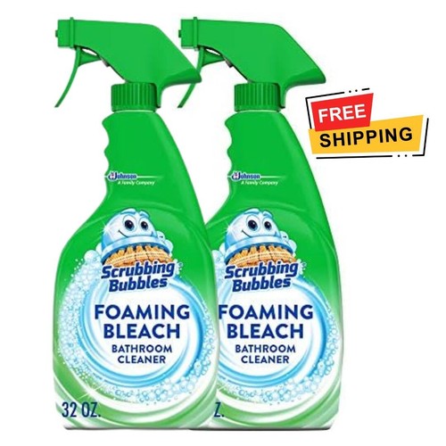 Scrubbing Bubbles Foaming Bleach Bathroom Cleaner, 32oz Spray – (Pack of 2)