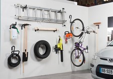 Tre ganci corto lungo porta bici bicicletta multiuso muro garage parete  cantina