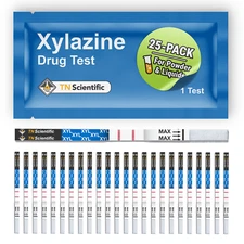 TN Scientific (XYL) Drug Test Strips [25Pack] - Powder, Liquid, & Urinalysis