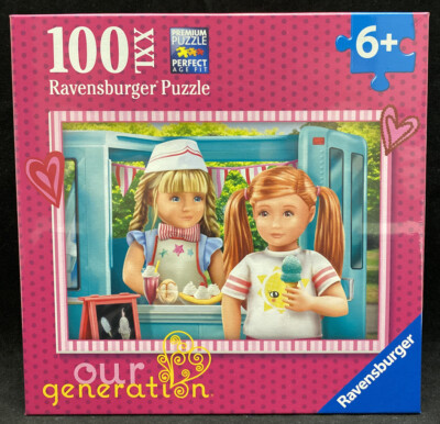 Ravensburger 100 Piece XXL Puzzle Our Generation Ice Cream Stand 19'' x 14'' New